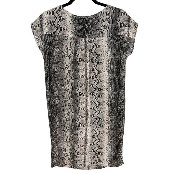 Joie Silk Snake Print Shift Dress - Picture 9 of 11